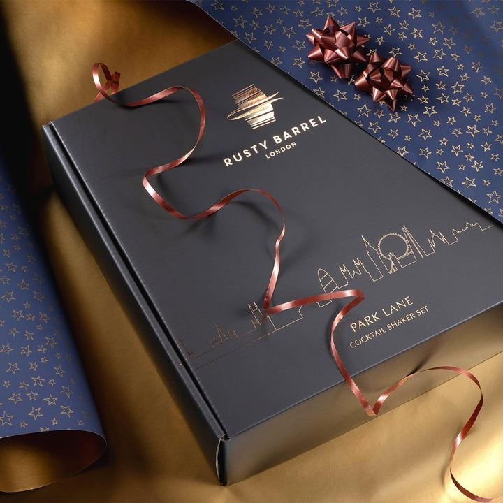 Rusty Barrel Park Lane Cocktail Set zum Selbermixen – Kupfer Geschenkset Manhattan Edelstahl Cocktai