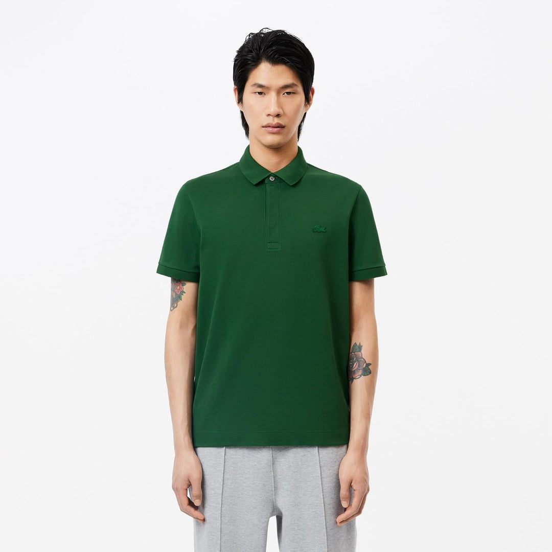 Lacoste Herren Polo-Shirt Kurzarm PH5522, Männer Polo-Hemd,verdeckte Knopfleiste,Regular Fit S Green