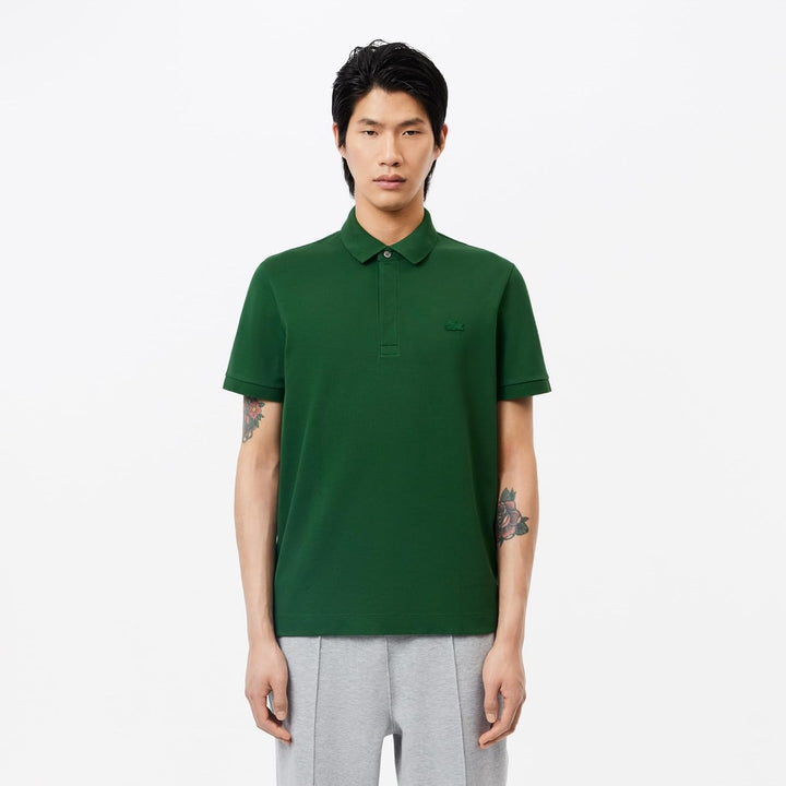 Lacoste Herren Polo-Shirt Kurzarm PH5522, Männer Polo-Hemd,verdeckte Knopfleiste,Regular Fit S Green