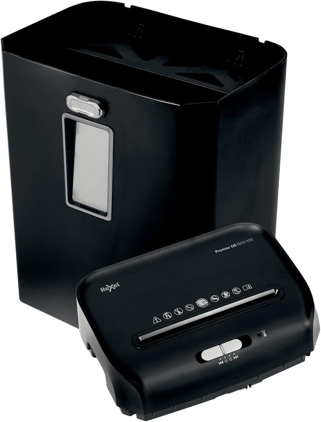 RX:Shredder ProMax QS RES1123 EU 12 Blatt P2 - Streifenschnitt 23 Liter, 12 Blatt P2 - Streifenschni