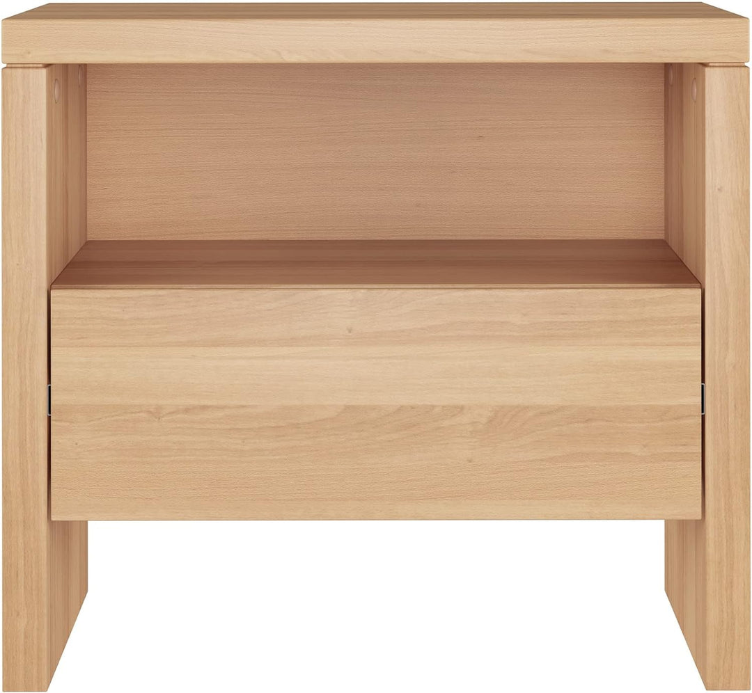Erst-Holz Nachttisch Buche Nachtkästchen Bettkommode mit Schublade 90.20-K42
