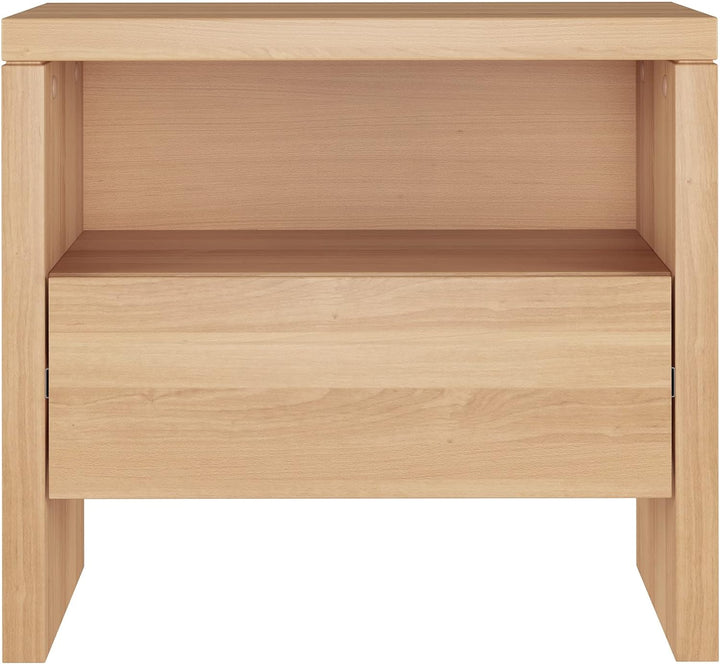 Erst-Holz Nachttisch Buche Nachtkästchen Bettkommode mit Schublade 90.20-K42