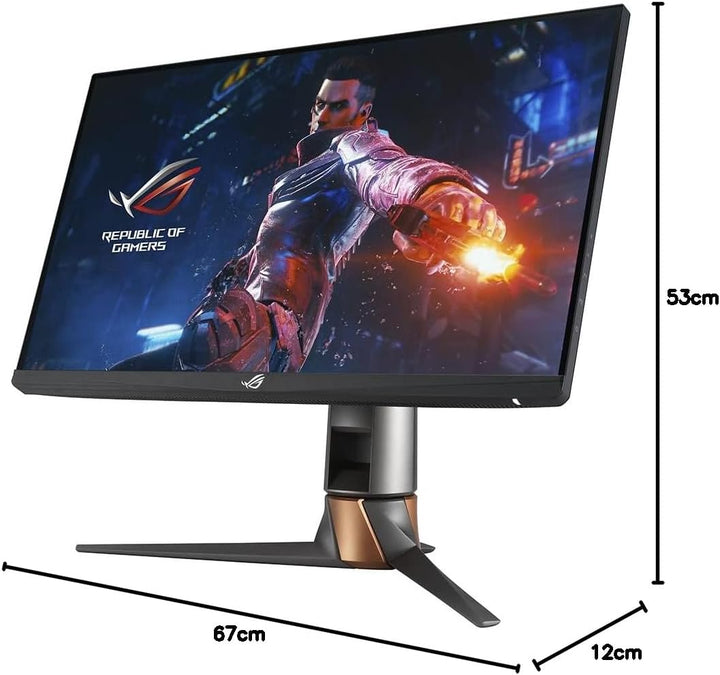 ASUS ROG Swift PG259QNR | 24.5 Zoll Full HD Gaming Monitor | 360 Hz, 1ms GtG, G-Sync kompatibel, Ref