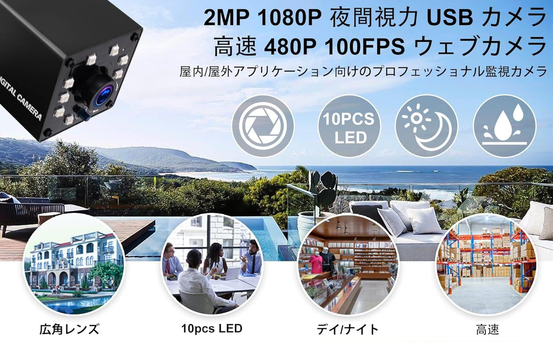 ELP 3D Stereo 60fps USB Kamera 1080P Hochgeschwindigkeits Webcam mit 180 Grad Fischaugen-Synchronisa