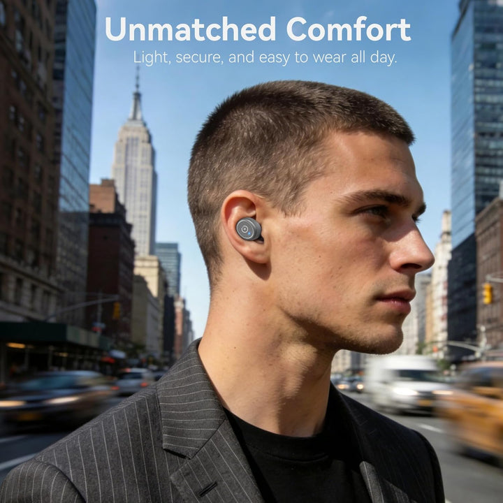 TOZO T10 Kopfhörer Kabellos Bluetooth In Ear mit Ladecase 55 Std. IPX8 | ENC für klare Anrufe und Kl