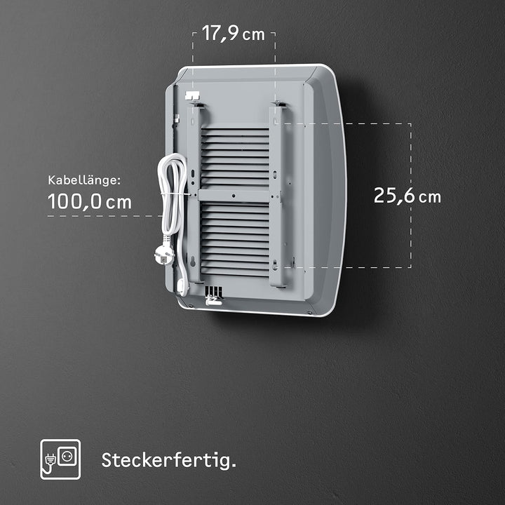 STIEBEL ELTRON Schnellheizer CK 20 Premium, 2 kW für ca. 25 m², LC-Display, Wochentimer, 120 Min. Ti