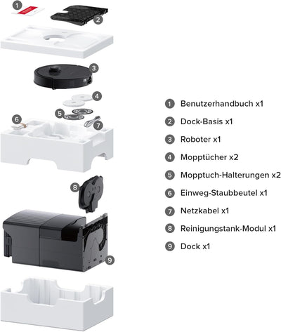 roborock Qrevo Master Saugroboter mit Wischfunktion&Hebarem Wischmopp, FlexiArm Design™, HyperForce®