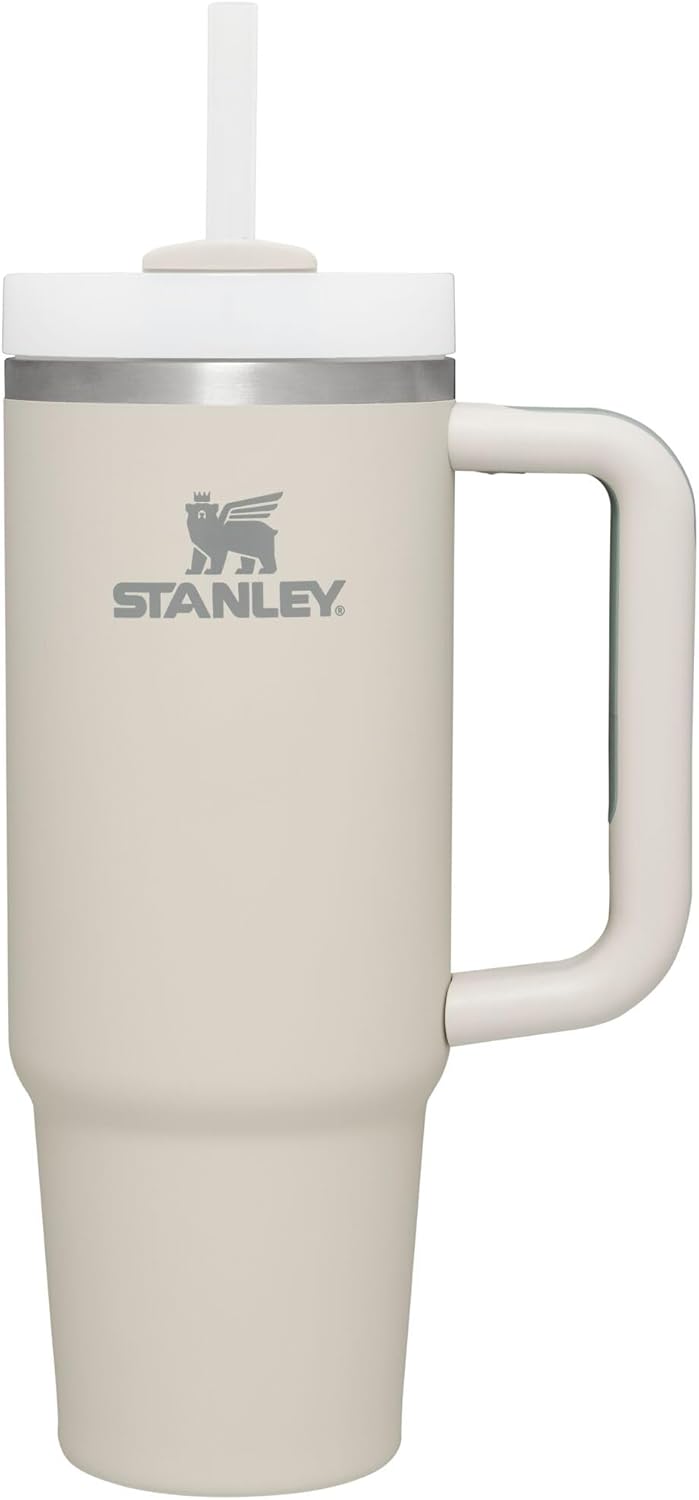 Stanley Quencher H2.0 Soft-Matte-Kollektion, vakuumisolierter Edelstahlbecher mit Deckel und Strohha