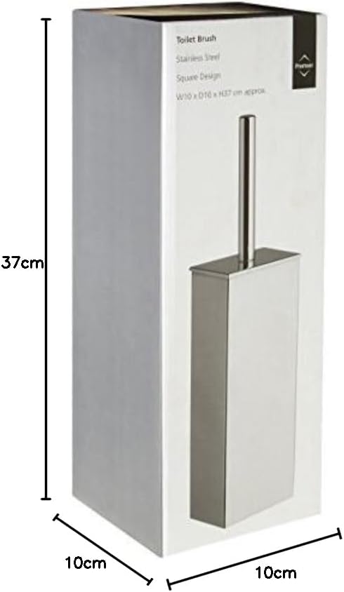 Premier Housewares Toilettenbürste und Toilettenbürstenhalter, Edelstahl