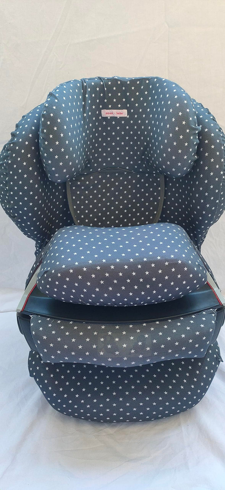moon-bebe Bezug kompatibel mit Cybex Silver Juno 2-Fix Autositz (Grau), grau