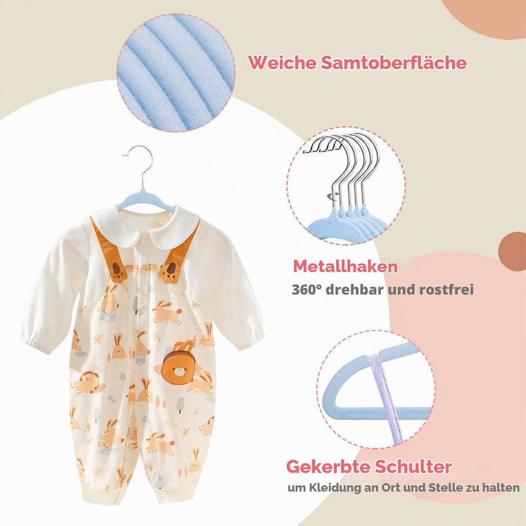 ManGotree Baby Samt Kleiderbügel, Säuglings- und Kleinkinderbügel, rutschfeste Kinderbügel, Ultra-sc