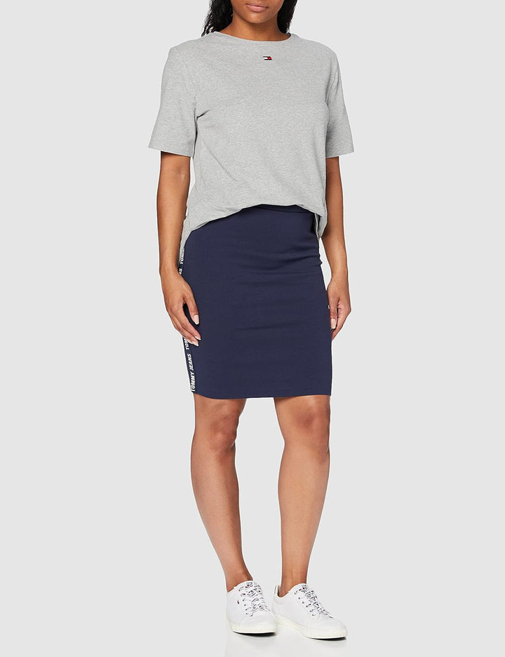 Tommy Jeans Damen Tjw Bodycon Skirt Rock, Twilight Navy, 36 EU, S Twilight Navy