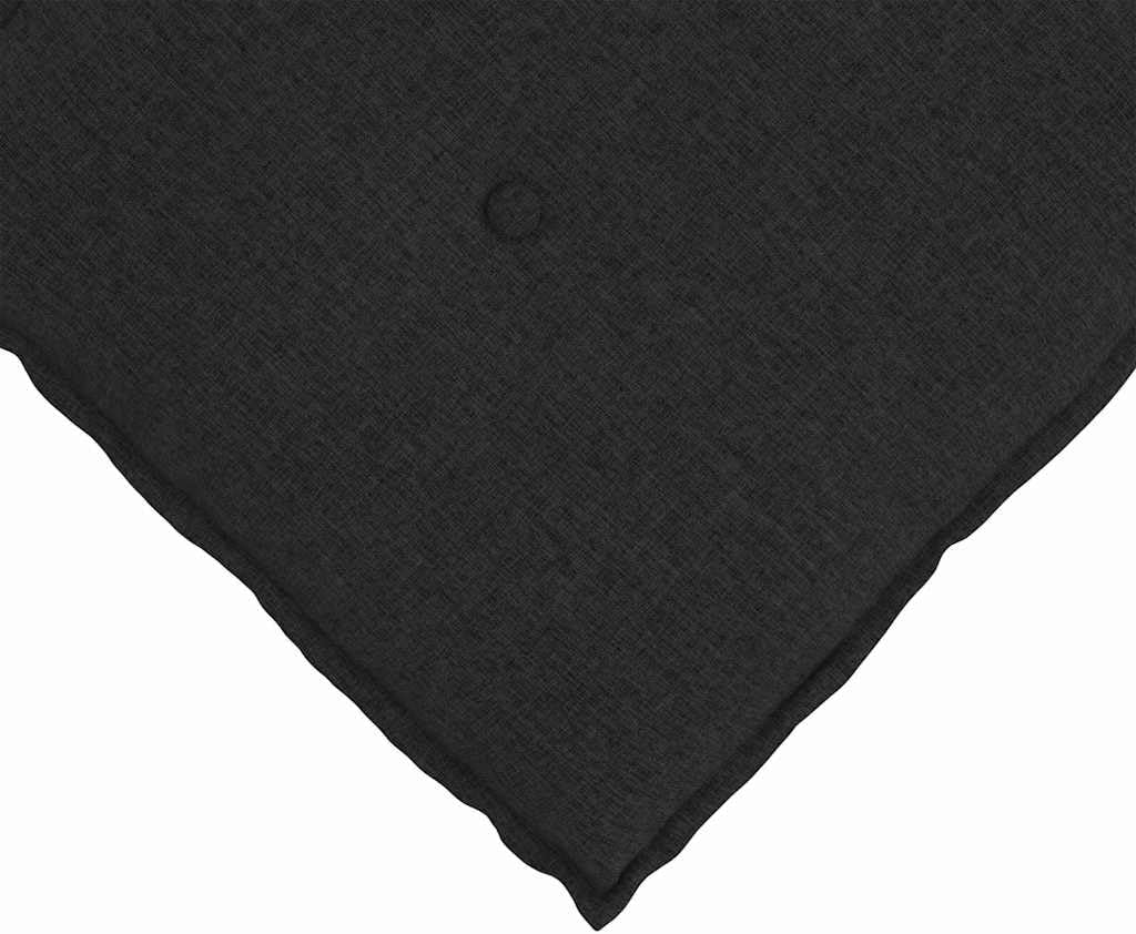 vidaXL Rückenkissen Schwarz 80 x 19 x 50 cm Stoff, Wohnzimmer, rechteckige Kissen, modernes Plüschco