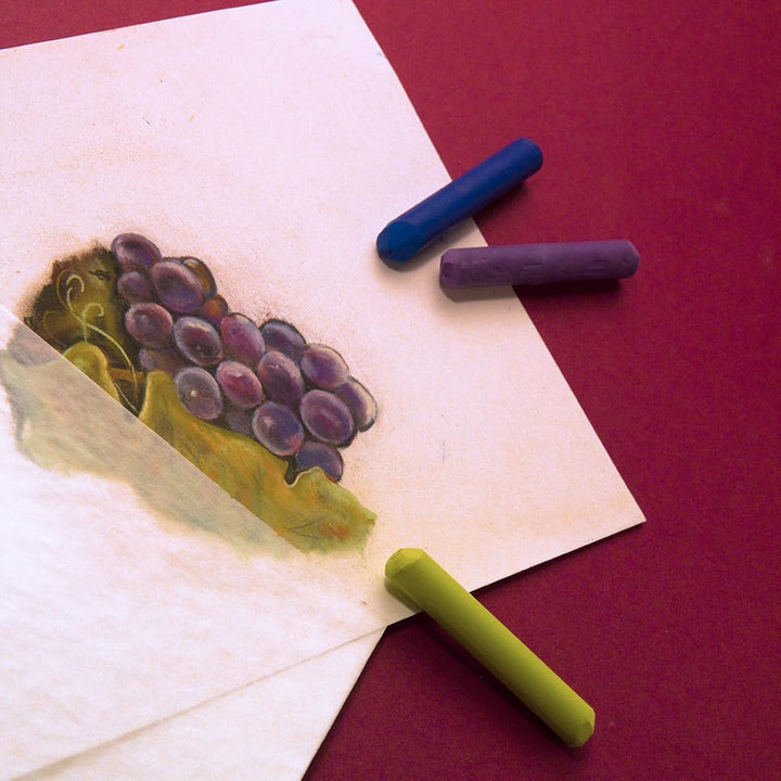 Clairefontaine 96029C Zeichenblock Pastelmat (kopfseitig geleimt, 12 Blatt, 30 x 40 cm, 360 g, mit 4