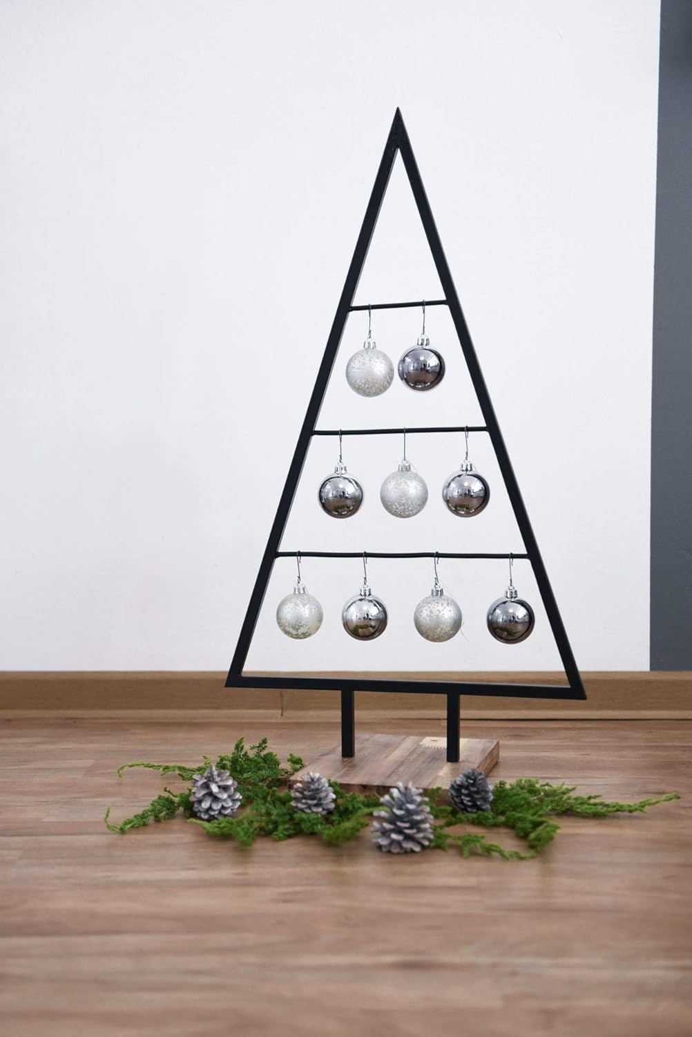 VIVANNO Dekoweihnachtsbaum Weihnachtsbaum Tanne Tannenbaum Weihnachtsdeko Noel, Schwarz (78x45x20 cm