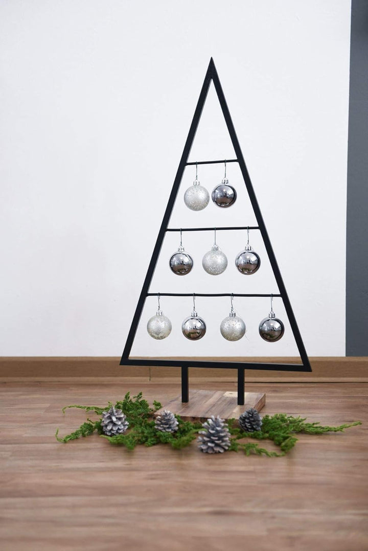 VIVANNO Dekoweihnachtsbaum Weihnachtsbaum Tanne Tannenbaum Weihnachtsdeko Noel, Schwarz (78x45x20 cm