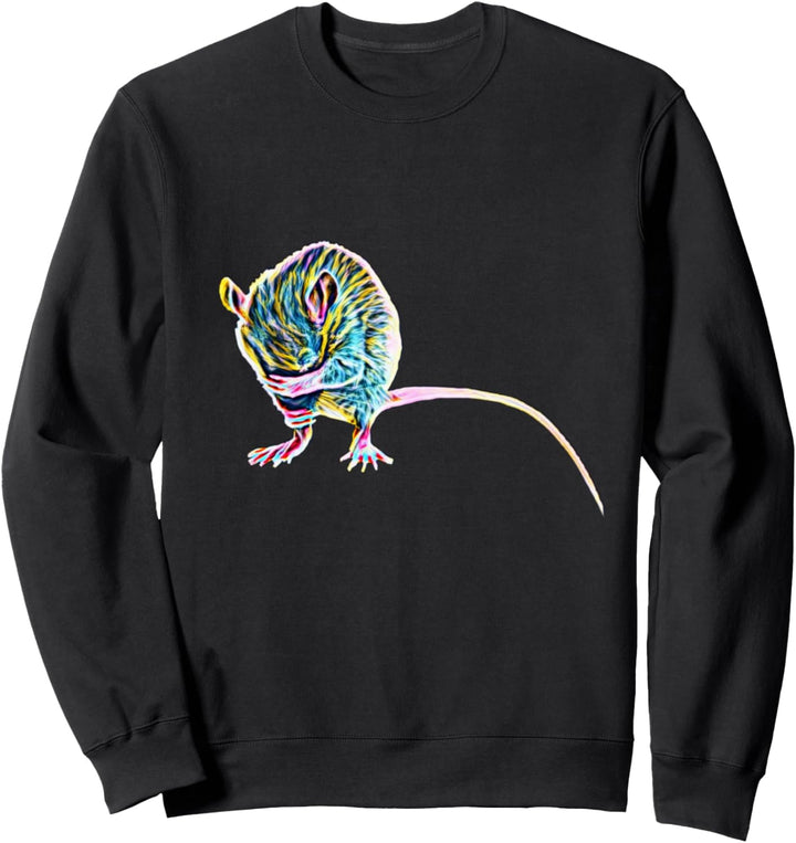Ratten Motiv süsse Ratte Nagetier Käse Haustier Ratte Sweatshirt