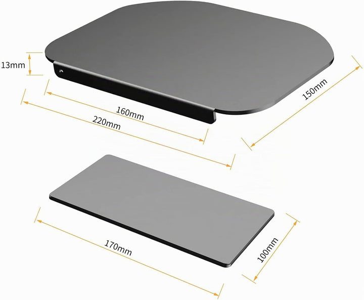 Pholiten Monitorhalter-Verstärkungsplatte für dünne, Glas- und andere zerbrechliche Tischplatten, St