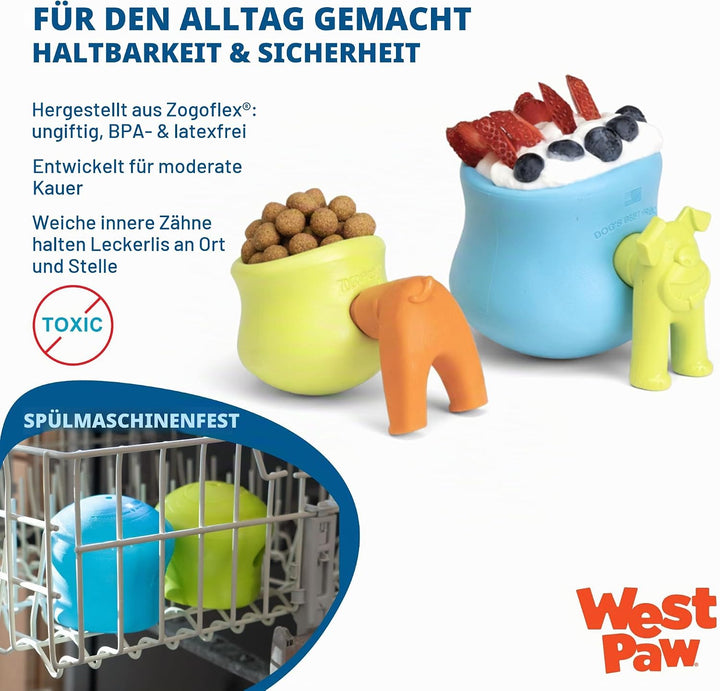 Zogoflex Toppl Hundespielzeug, Small Small grün, Small grün