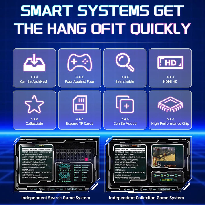 Retrowave G11 Pro, 128GB 40000+ Spiele Retro Spielekonsole für TV, 40+ Emulatoren Retro Konsole Unte