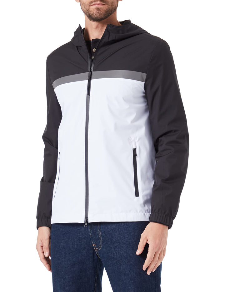 Geox Herren M Ionio Jacket 52 Black/Brilliant Whit, 52 Black/Brilliant Whit