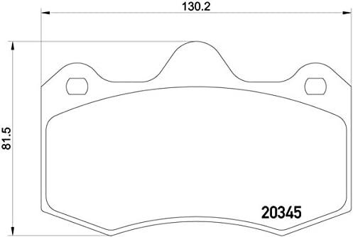 Brembo P 49 026 Bremsbelagsatz, Scheibenbremse - (4-teilig)