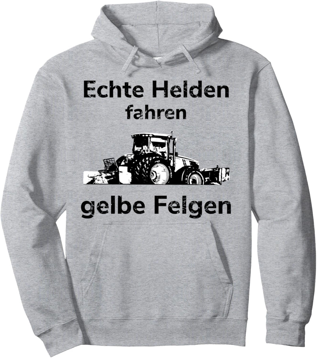 Traktor Landwirt Bauer Trecker gelbe Felgen Landwirtschafts Pullover Hoodie