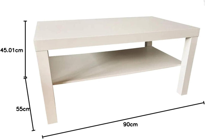 Ikea Lack Couchtisch in weiss (90x55cm), Plastik, 90x26x45 1 Weiss, 1 Weiss