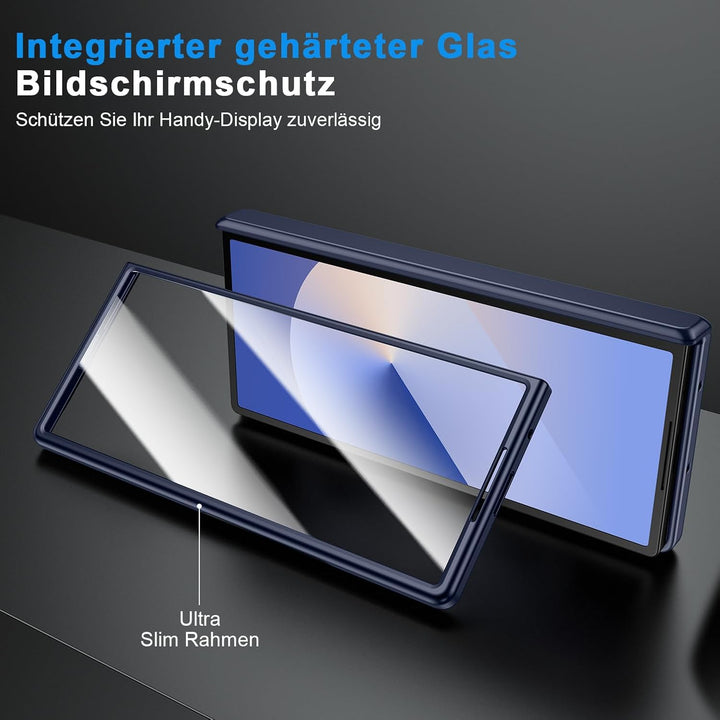 spoovcto für Samsung Galaxy Z-Fold-6 Hülle: HD Displayschutzfolie, Versteckter Ständer, Scharniersch