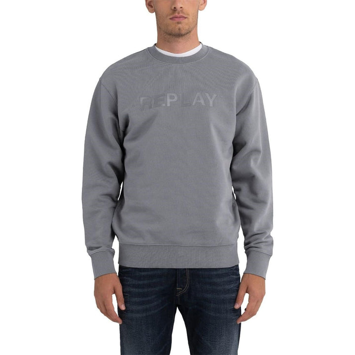 Replay Herren Sweatshirt Second Life aus 100% Baumwolle, XS Iron Grey 192