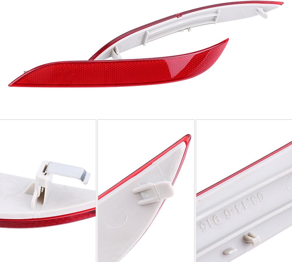 Heckreflektor, langlebiger linker und rechter Heckstossstangenreflektor Hochwertige Stossstangenleuc