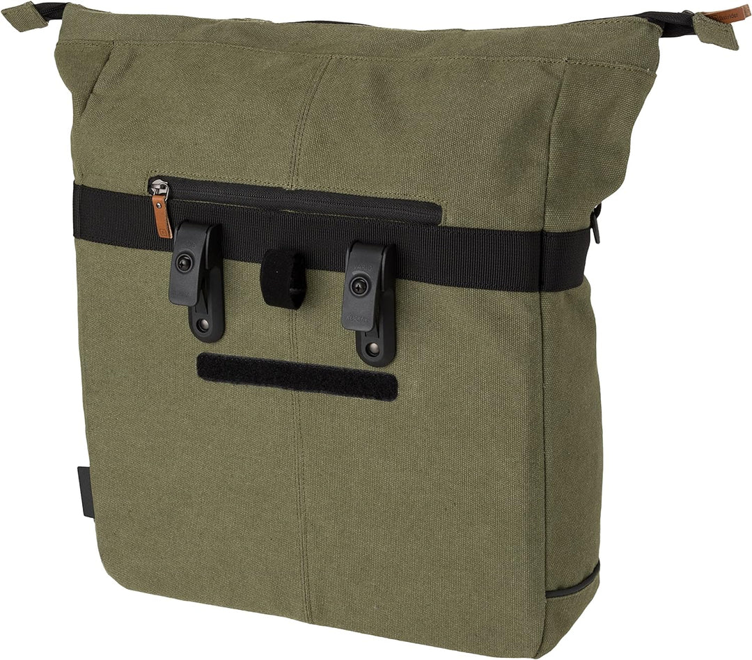 FastRider Celo Fahrradtasche für Gepäckträger, 23L Seitentasche Fahrrad, 100% Kanevas Gepäckträgerta