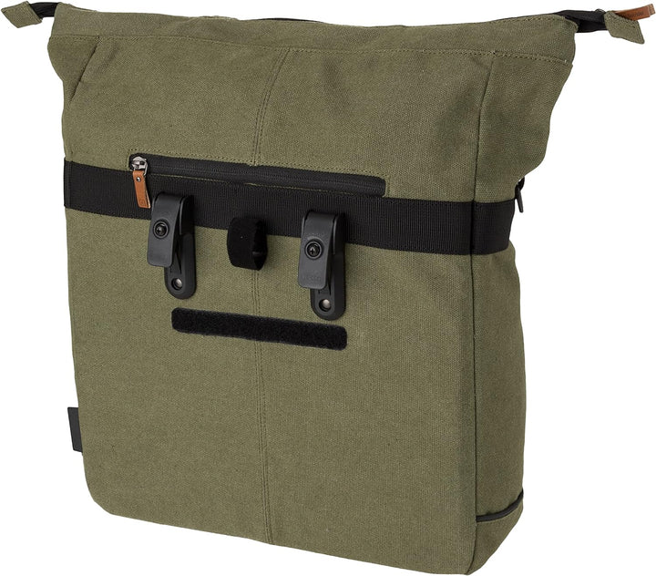 FastRider Celo Fahrradtasche für Gepäckträger, 23L Seitentasche Fahrrad, 100% Kanevas Gepäckträgerta