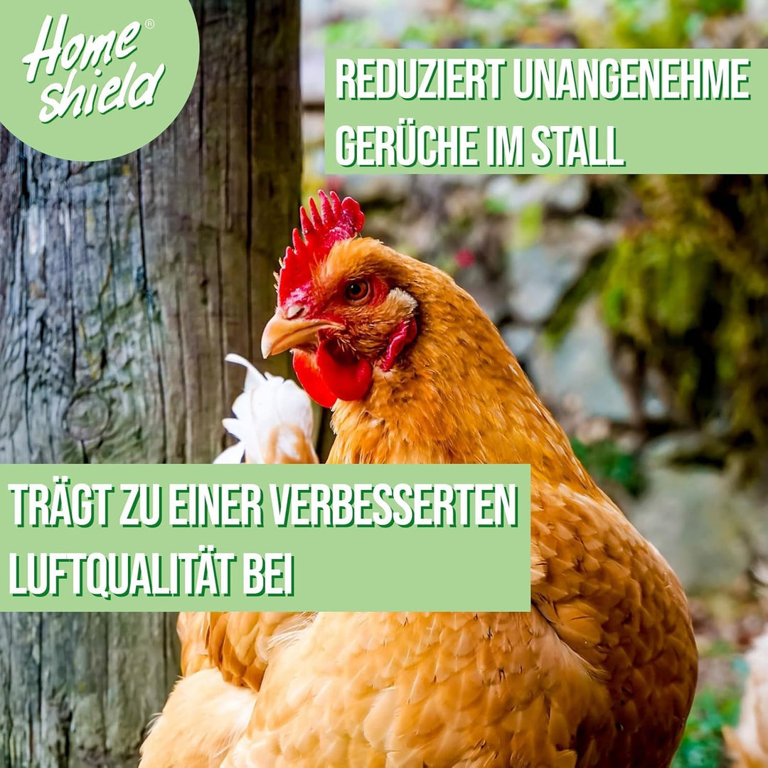 Bundle - 2 kg Eimer Einstreu für Hühner &amp; 1,5 kg Eimer Kalkfarbe weiss - Gemahlene Mineralien zur Ve