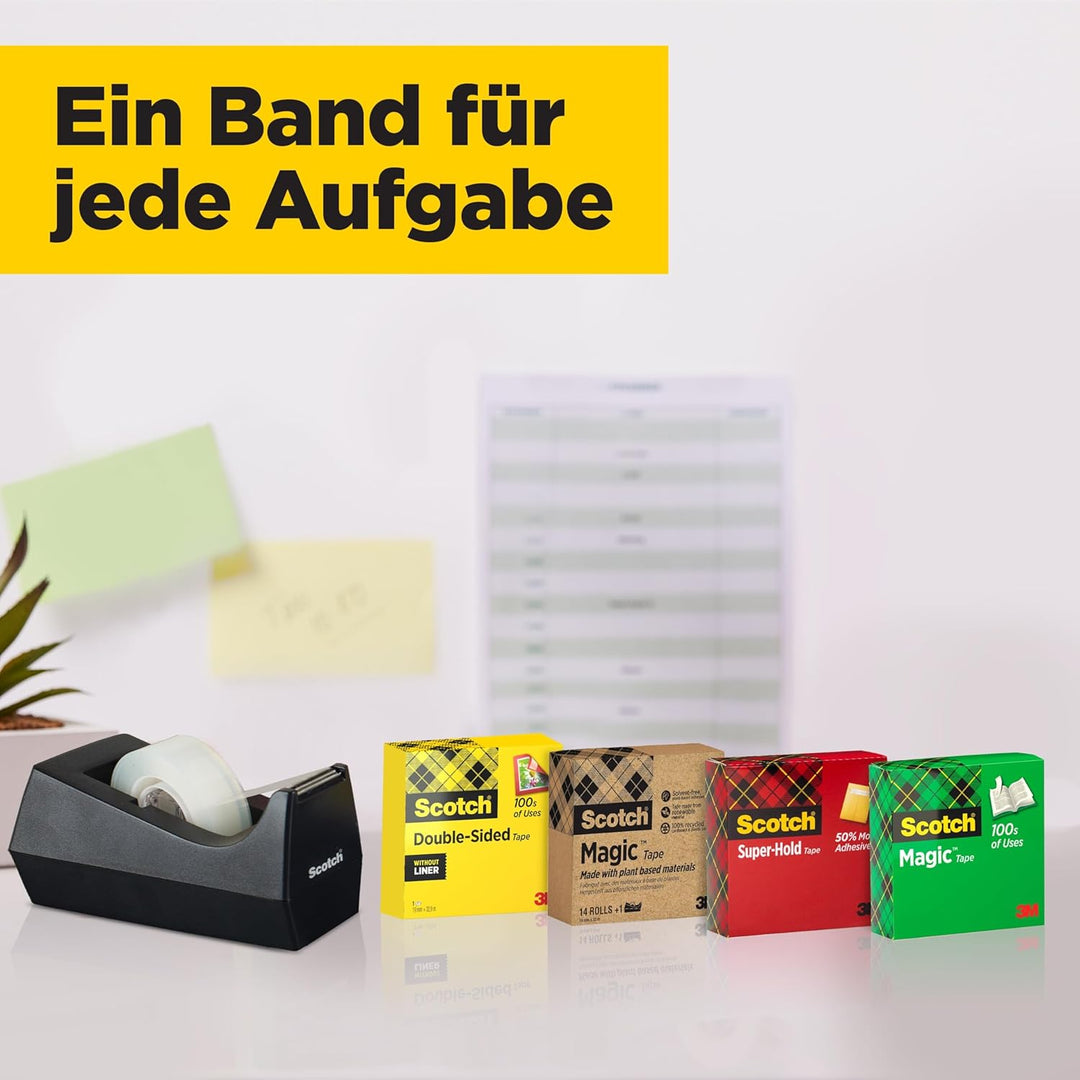 Scotch Magic Tape - Vorteilspack, 24 Rollen, 19 mm x 33 m - Unsichtbares Klebeband für allgemeine Zw
