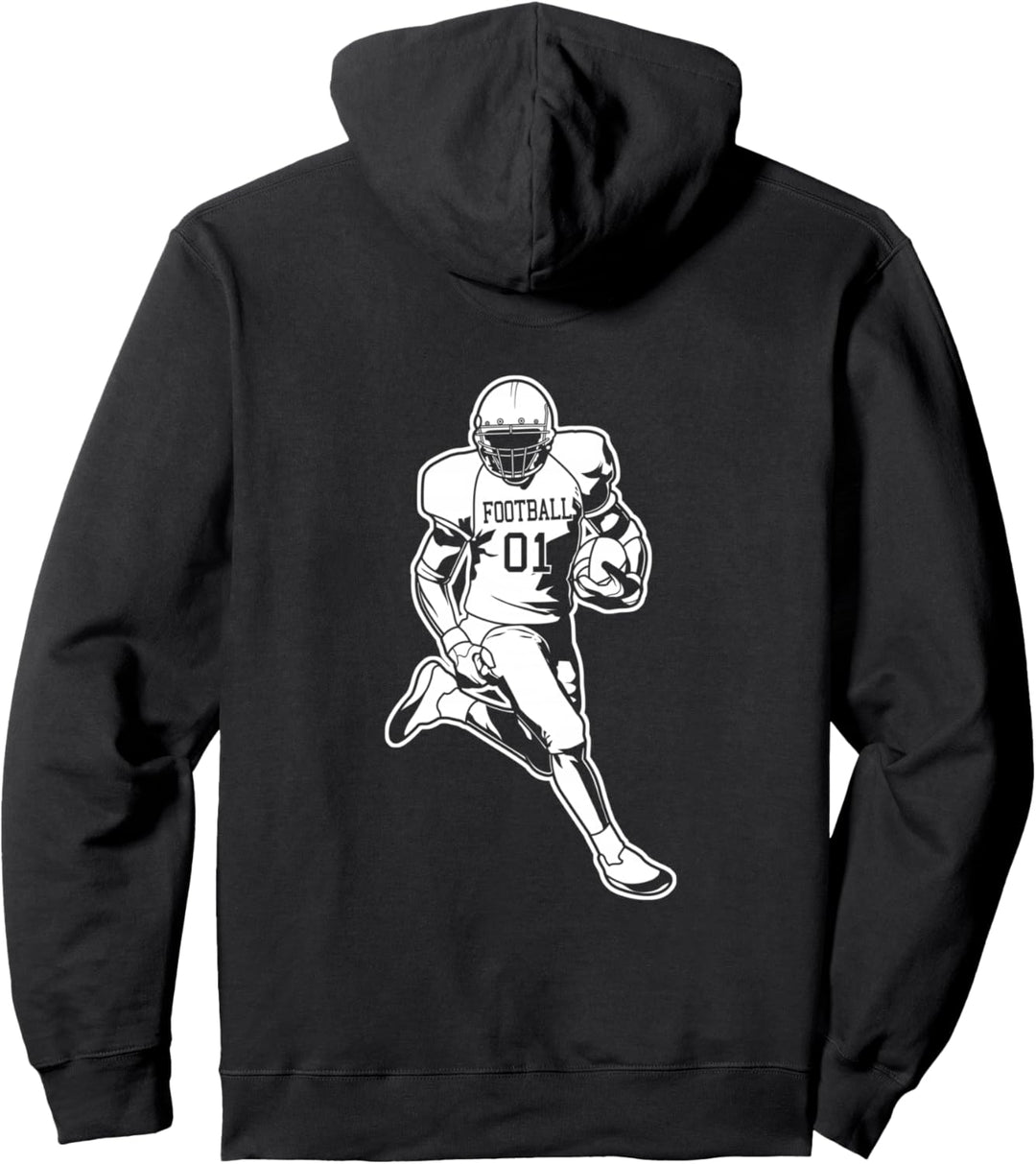 Jungen Footballspieler American Football Pullover Hoodie