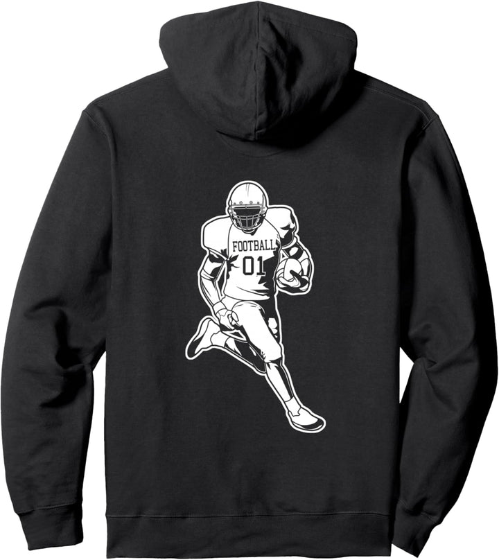 Jungen Footballspieler American Football Pullover Hoodie