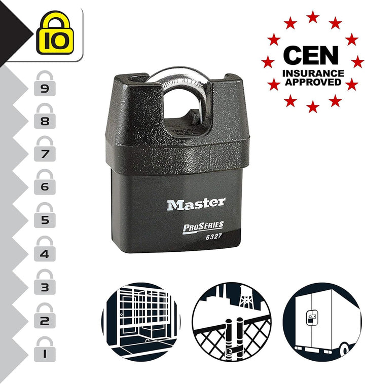 MASTER LOCK Hochsicherheits Wetterfest Padlock [Geschlossen Bügel] [Schlüssel] [Aussenbereiche] [CEN