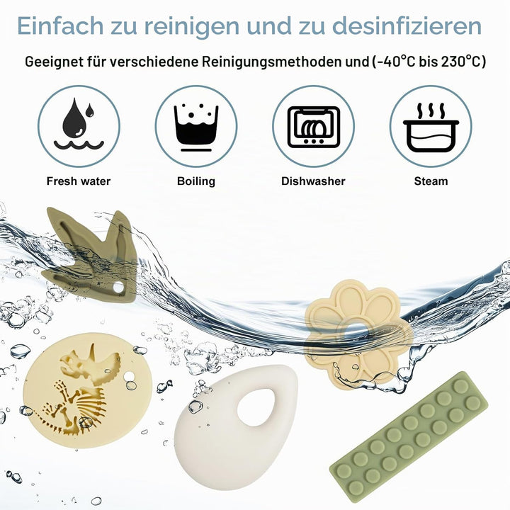 CLDY Kaukette für Kinder, 5er-Pack sensorische Kauketten, Autismus-Spielzeug für Jungen und Mädchen,