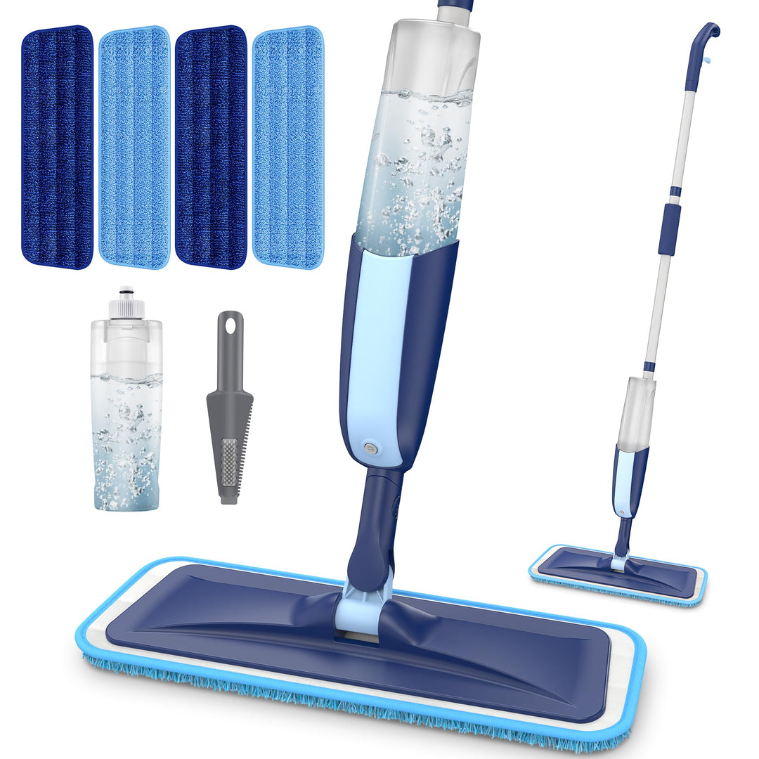 Sprühwischer Bodenwischer mit Sprühfunktion, MANGOTIME Wischer mit Sprühfunktion Spray Mop wischmopp
