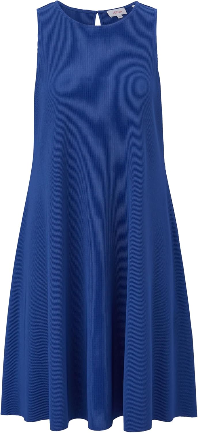 s.Oliver Damen Kleid Midi 48 Blau 5602, 48 Blau 5602