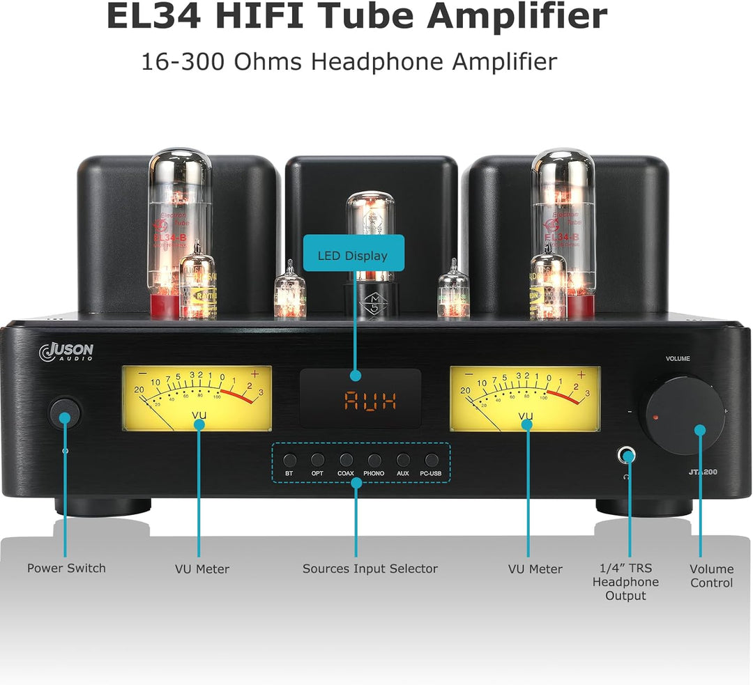 Juson Audio JTA200 300W EL34 Röhrenverstärker HiFi High-End Class AB Hybrid Stereo Röhrenverstärker