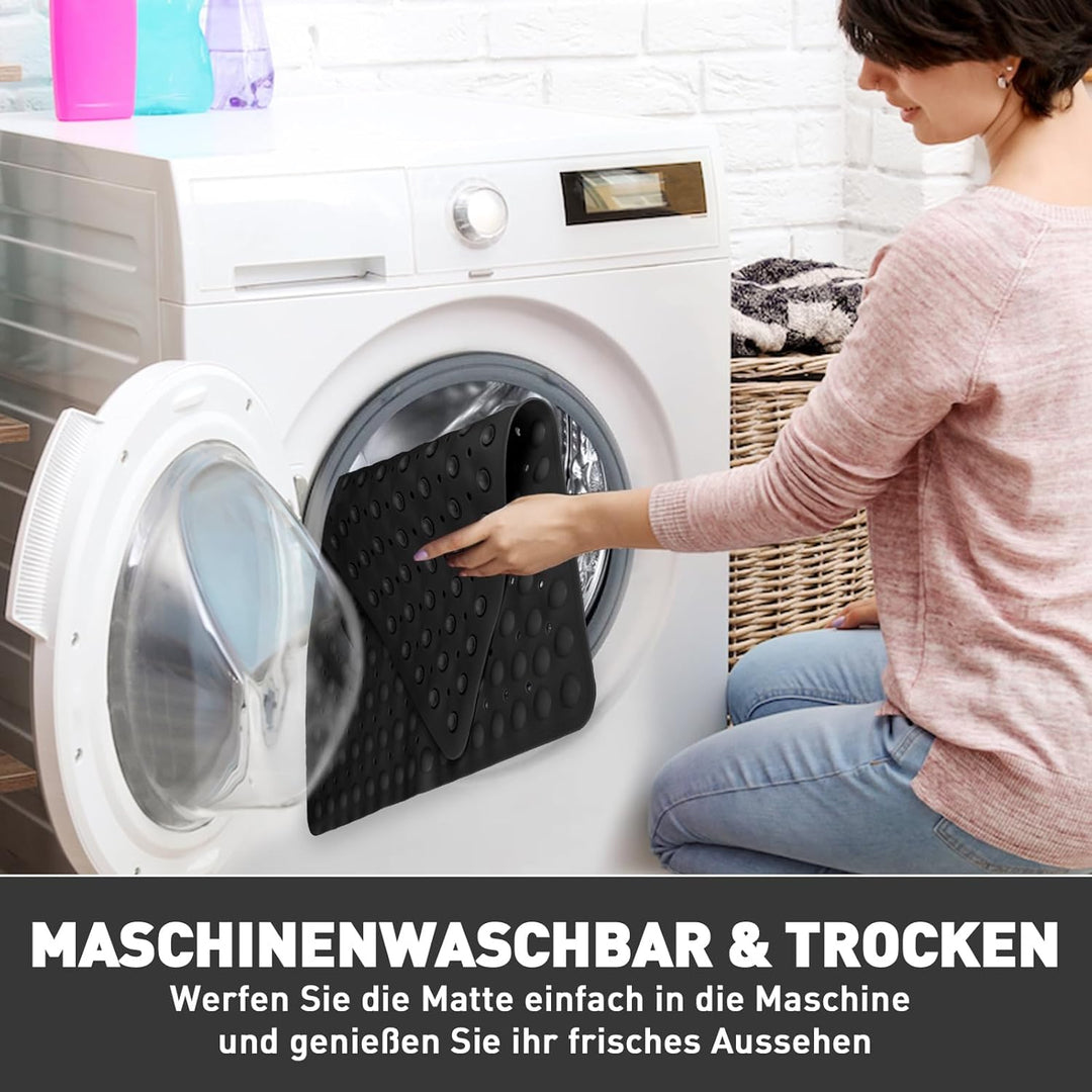 Duschmatte rutschfest Antirutschmatte Dusche 70 x 70 cm: Eckduschmatte Dreieckig Duscheinlage rutsch