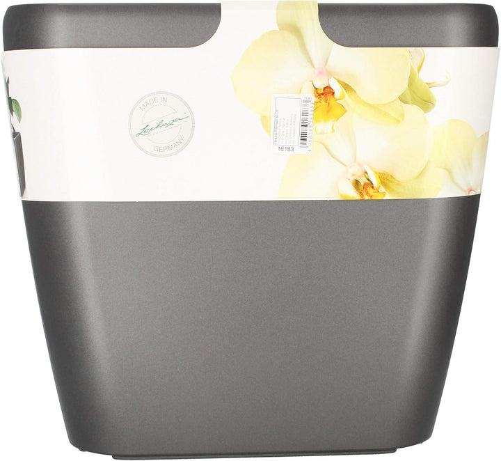LECHUZA QUADRO Premium LS 43 anthrazit metallic 16183 43x43x40 cm Anthrazit Metallic, 43x43x40 cm An