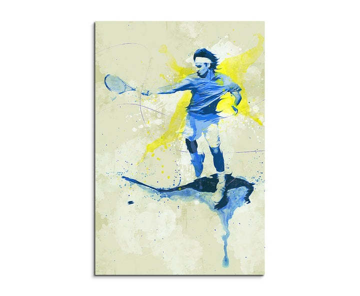 Paul Sinus Art Tennis IV 90x60cm SPORTBILDER Splash Art Wandbild Aquarell Art