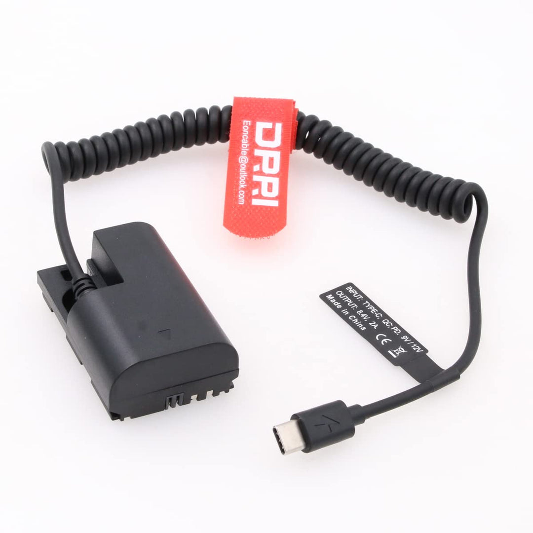 DRRI LP-E6 auf USB Type-C PD Stromkabel für EOS 70D 7D 60D 6D 5D Mark II III 5DS 5DS-R Kameras E6-US