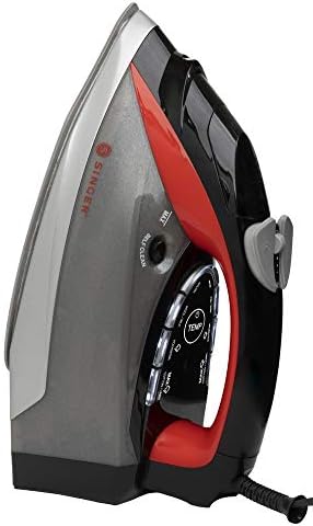 Singer 220435104 STEAMLOGIC Plus 7070 Dampfbuegeleisen Rot, Schwarz 3100W, Colour, S