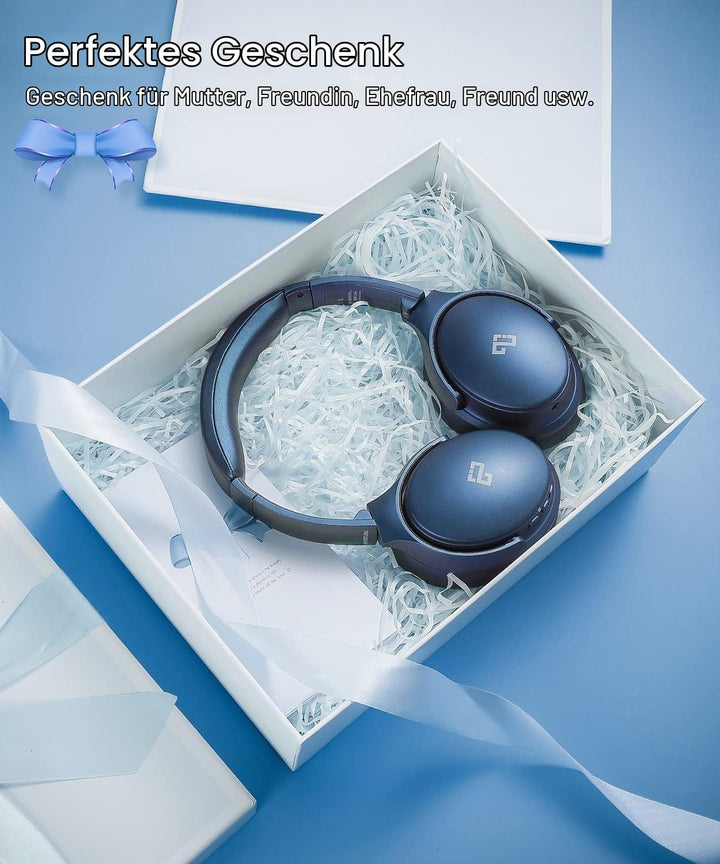 INFURTURE Noise Cancelling Kopfhörer Bluetooth 5.0,Drahtlose Over-Ear-Kopfhörer,Hi-Fi-Stereo-Tiefbas