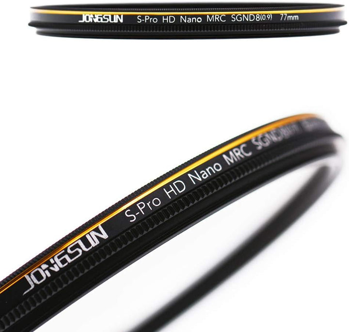JONGSUN 77mm ND Filter, Grauer Verlaufsfilter Neutraldichtefilter, 18-Schichten Mehrfachbeschichtung