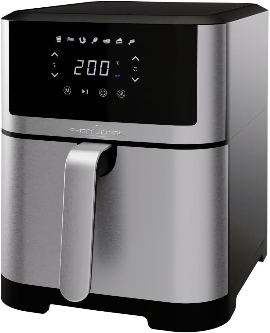 ProfiCook® Heissluftfritteuse 8L | Öl- und fettfreie Heissluftfritteuse | Airfryer mit 7 Programmen